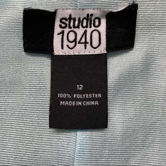 Studio 1940 Blue Floral Dress - Picture 4 of 4